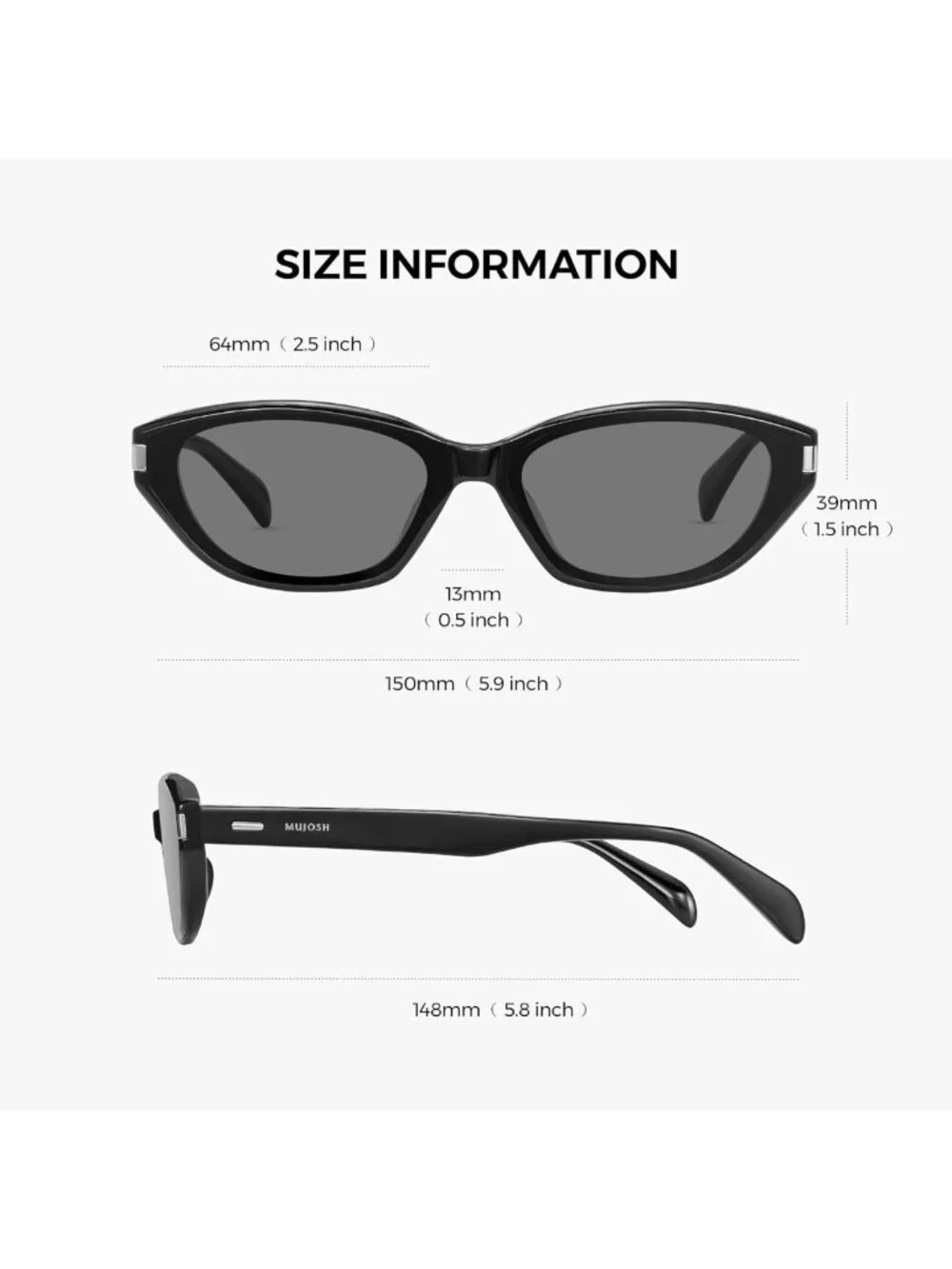 Chic Retro Cat-Eye Sunglasses for Women & Men - UV400 Polarized Protection